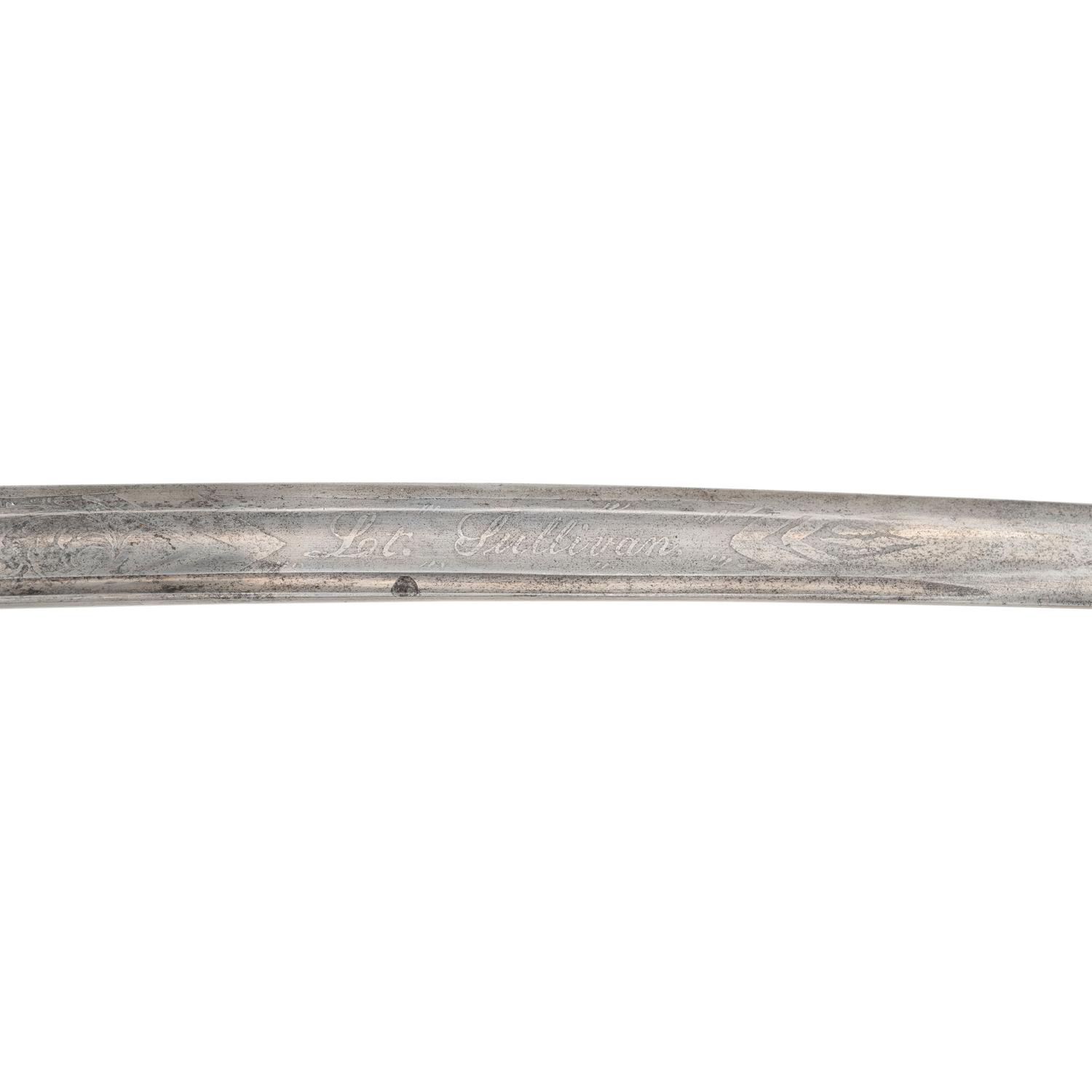 Sauerbier Cavalry Officers' Saber with Etched Blade Presentation to Lieutenant Sullivan 9th PA Cavalry - KIA at Tomkinsville, KY - Fighting John Hunt Morgan's Men