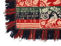 Two Jacquard Wool and Cotton Coverlets