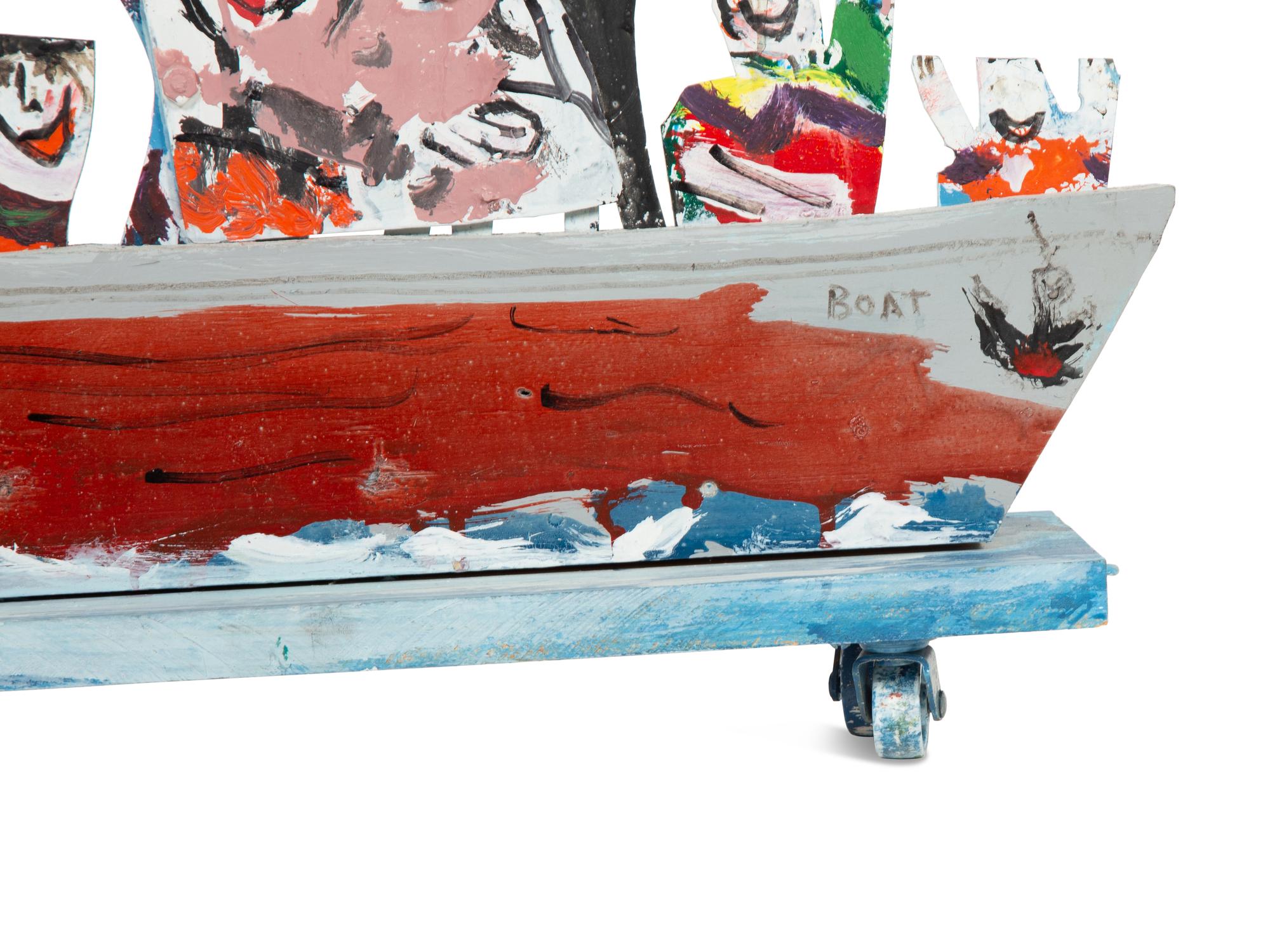 Figures in a Boat (Christmas Toy)