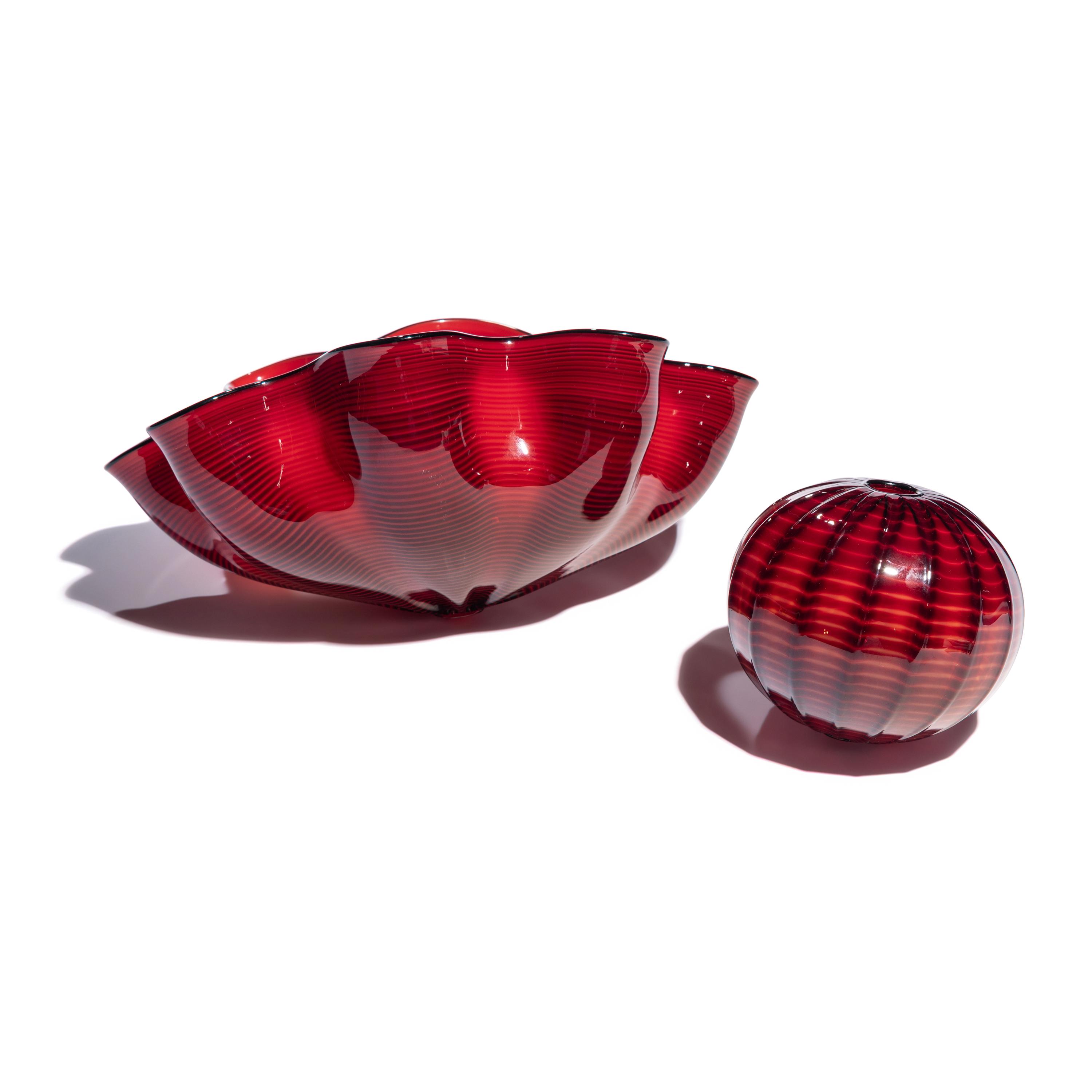 Dale Chihuly (American, b. 1941) — Red Seaform Set, 1995