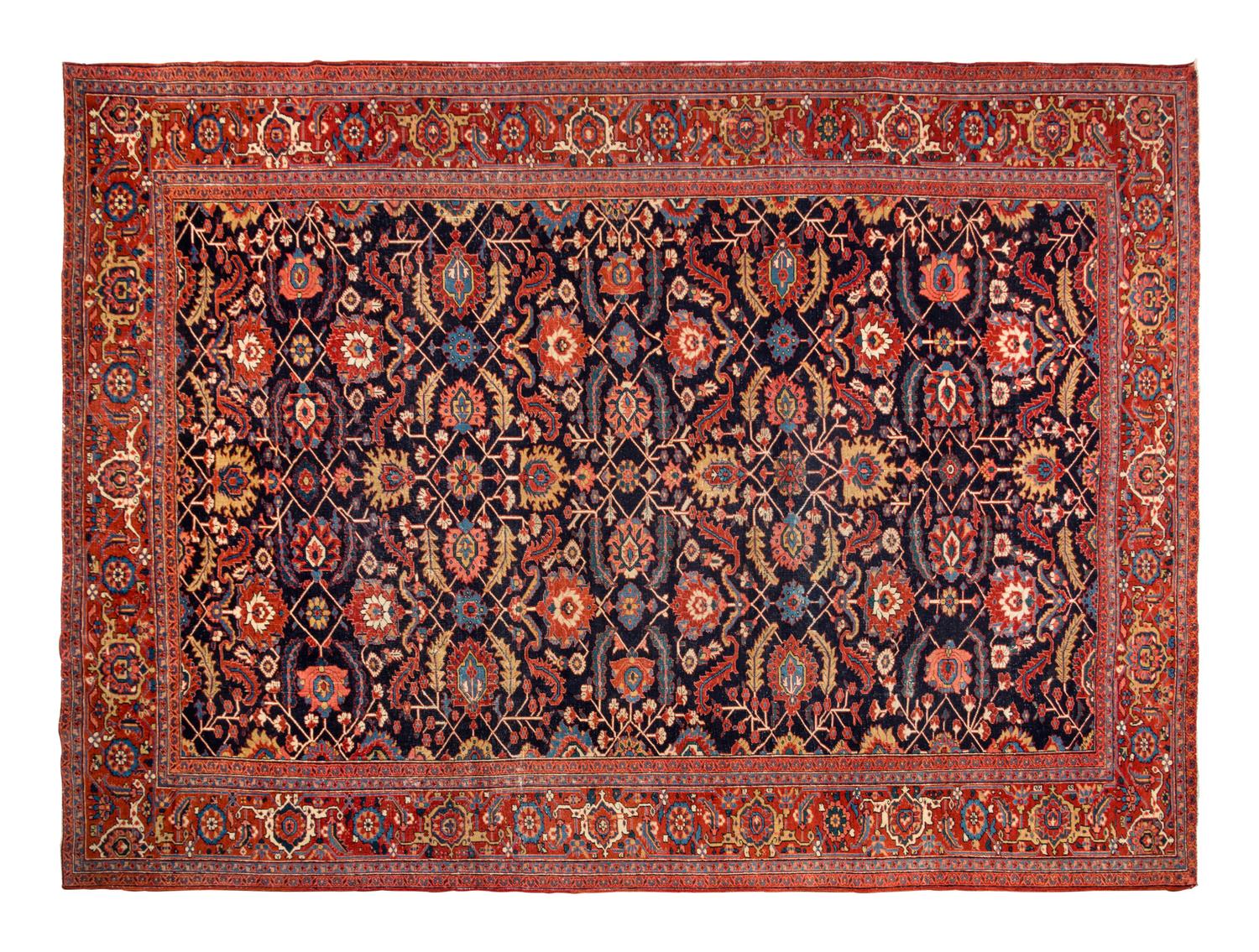 A Heriz Wool Rug