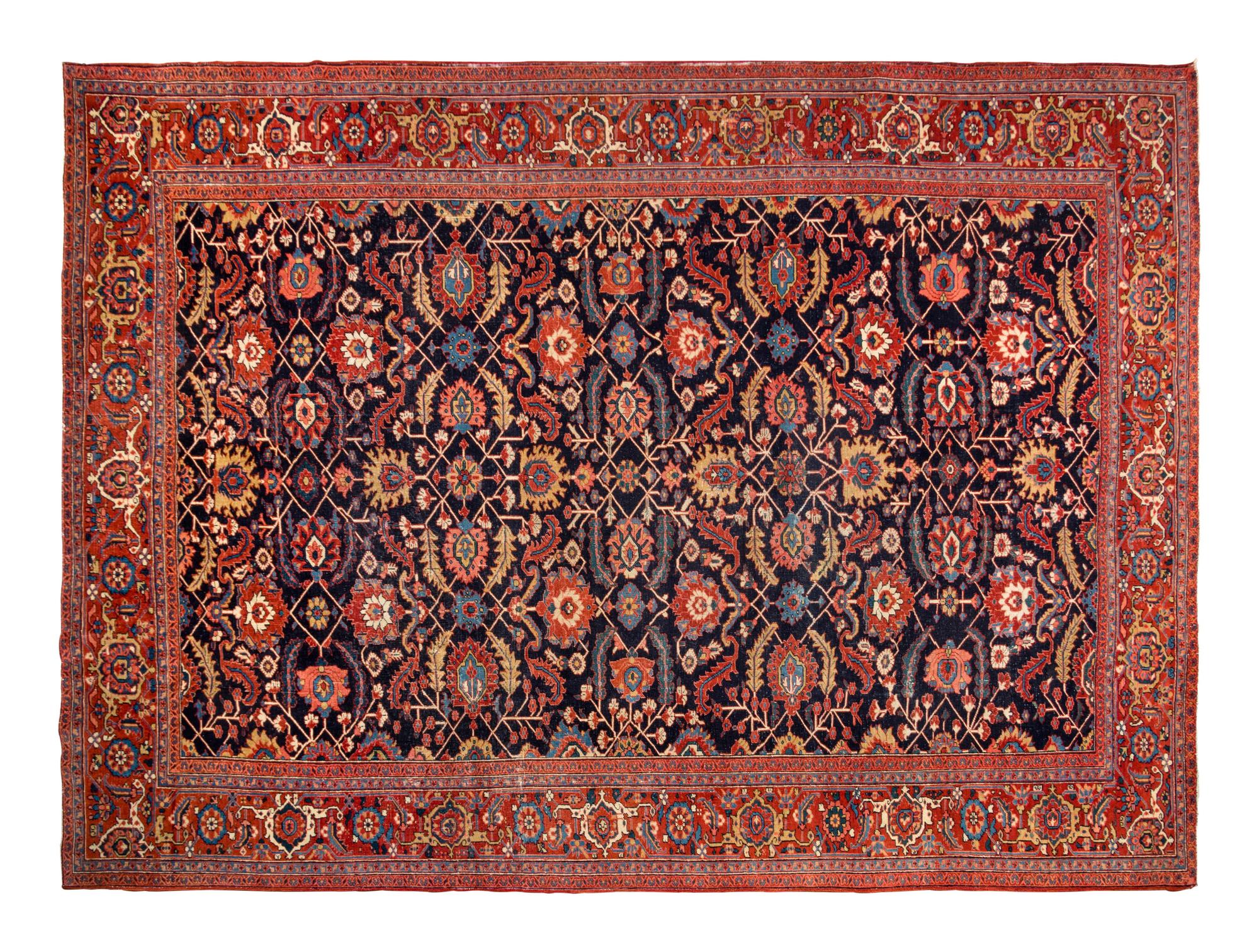 A Heriz Wool Rug