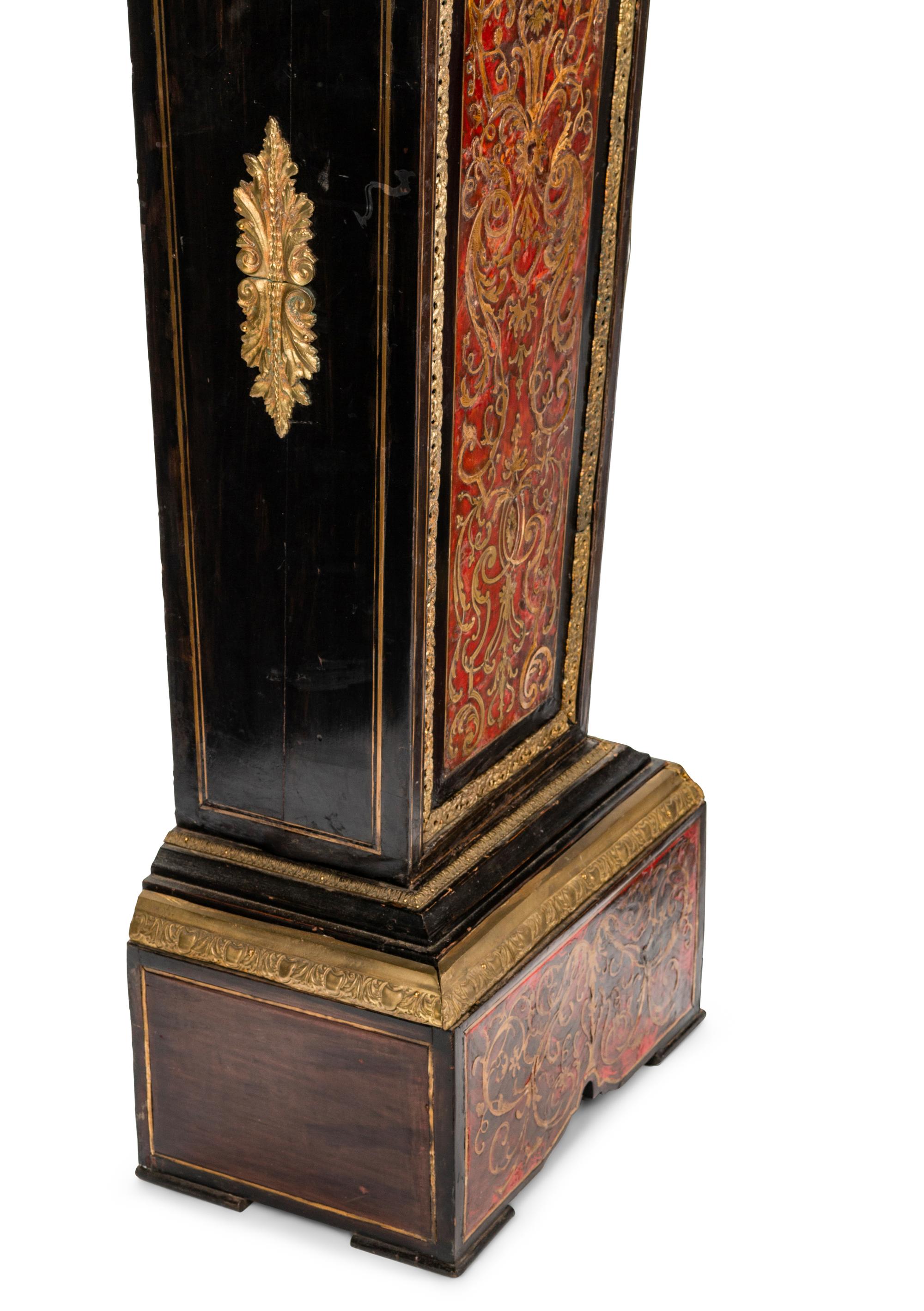 A Pair of Napoleon III Gilt Bronze Mounted Boulle Marquetry Pedestals