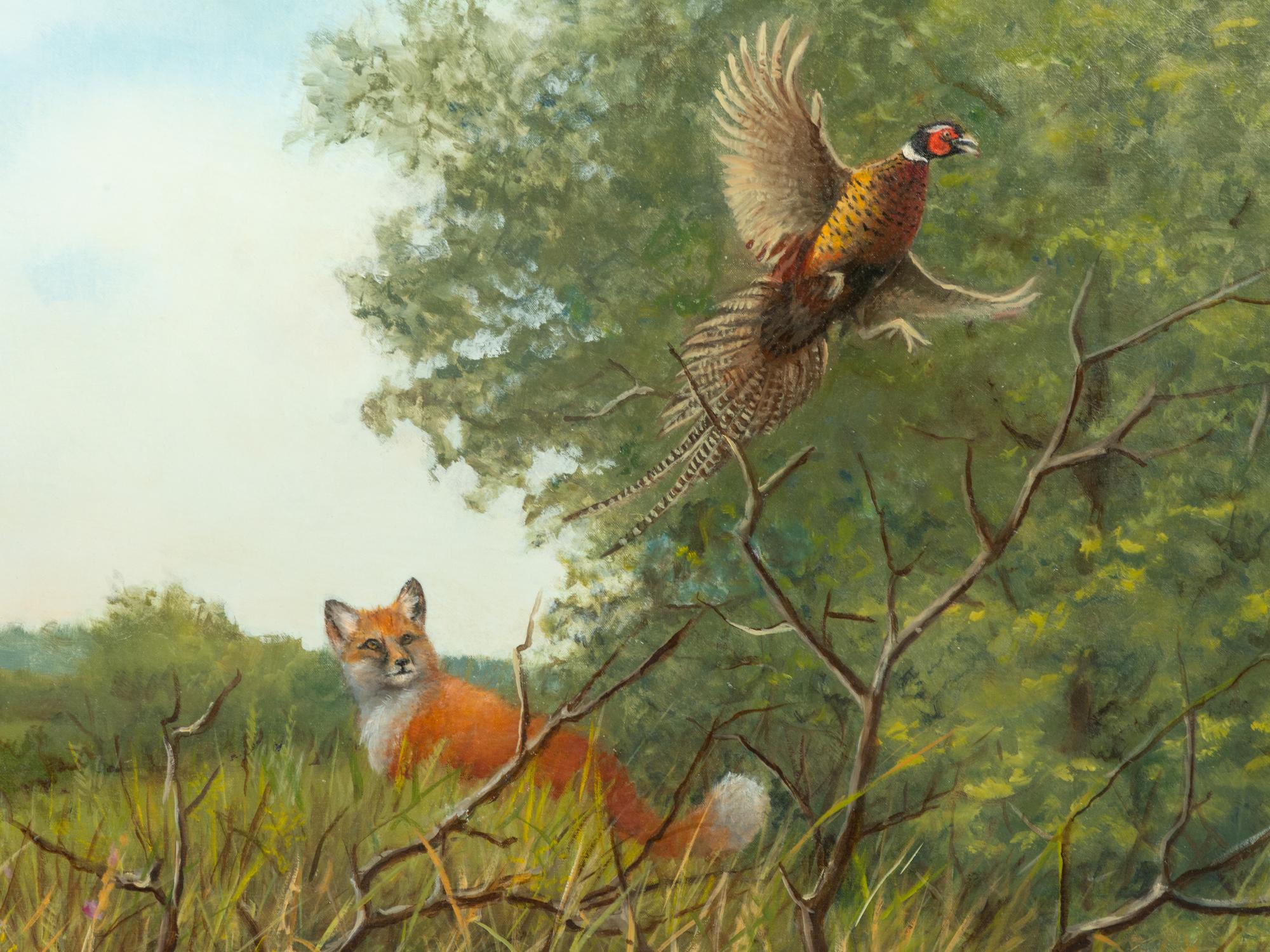 Red Fox and Pheasant