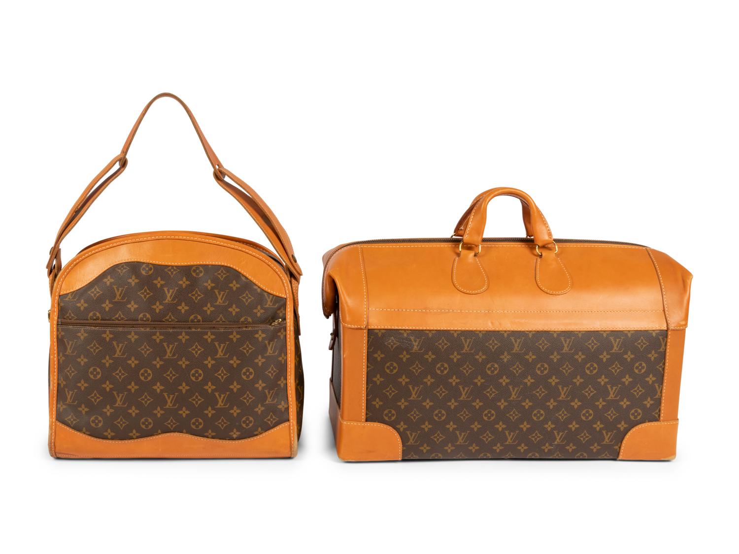Two Louis Vuitton French Company Luggage Items, 1976-91