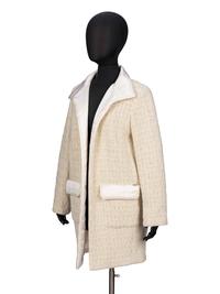 Chanel, Long Cream Tweed Jacket
