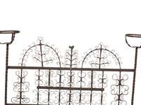A Mizner Wrought Iron Fire Screen with Candleholders