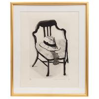 David Hockney (British, 1937–2026) — Panama Hat with a Bow Tie on a Chair (from The Geldzahler Portfolio ) , 1998
