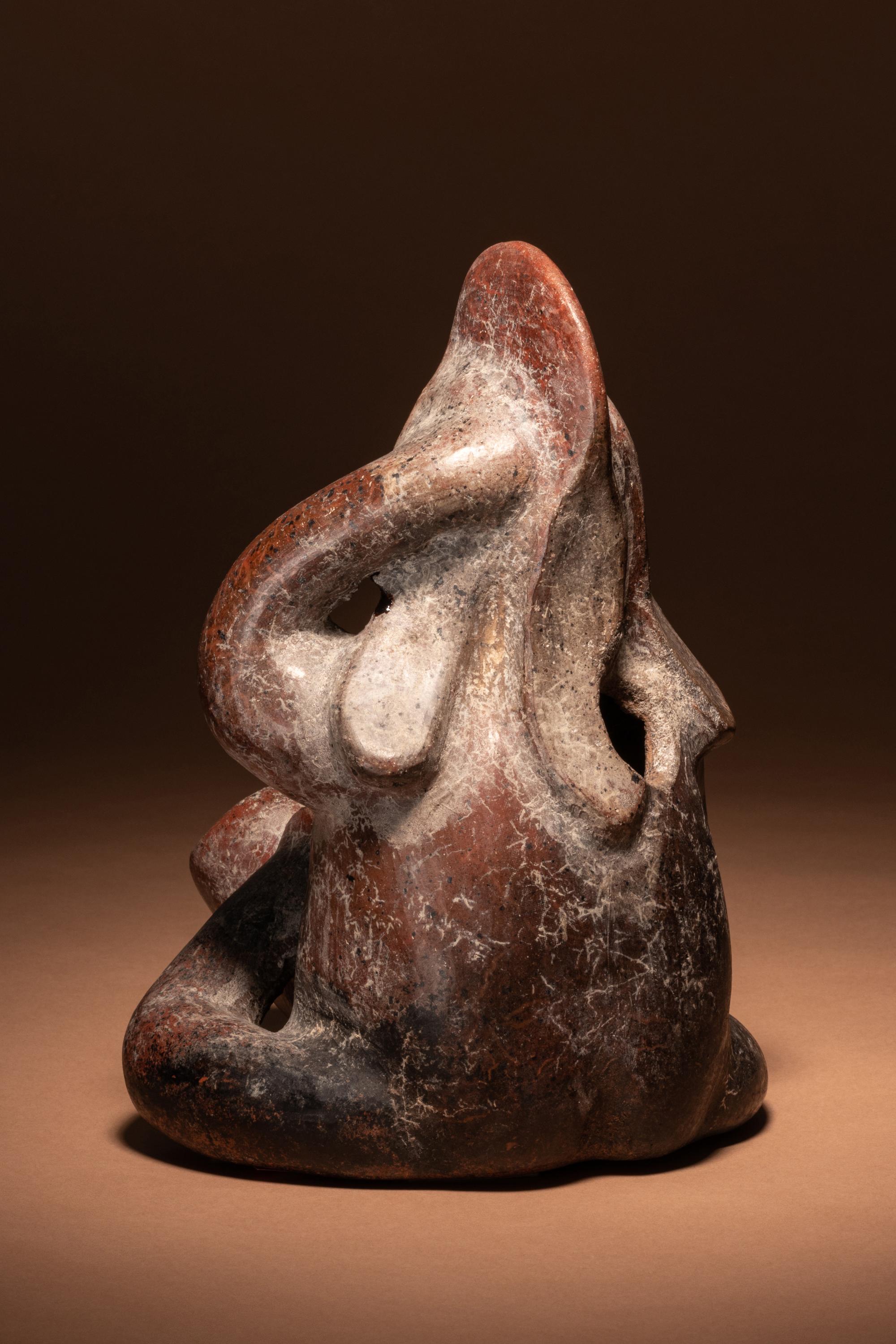 A Colima Terracotta Erotic Effigy Vessel