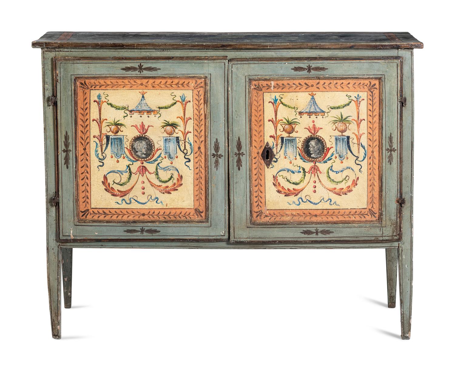 An Italian Painted Cabinet