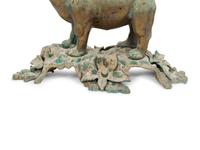 An Italian Imperial Bronze Elephant Clock with Rider