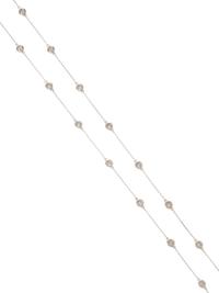 GOLD AND DIAMOND STATION NECKLACE