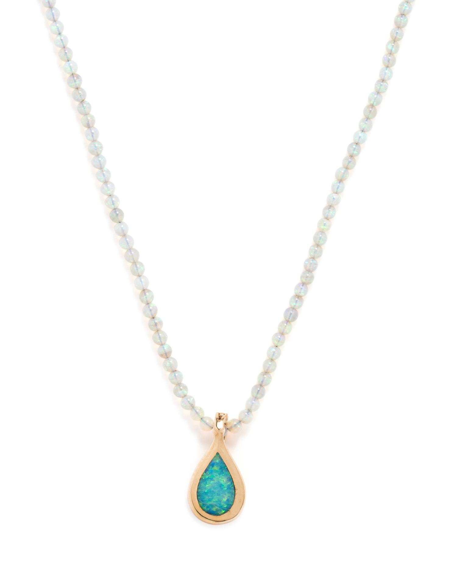 COLLECTION OF YELLOW GOLD AND OPAL JEWELRY