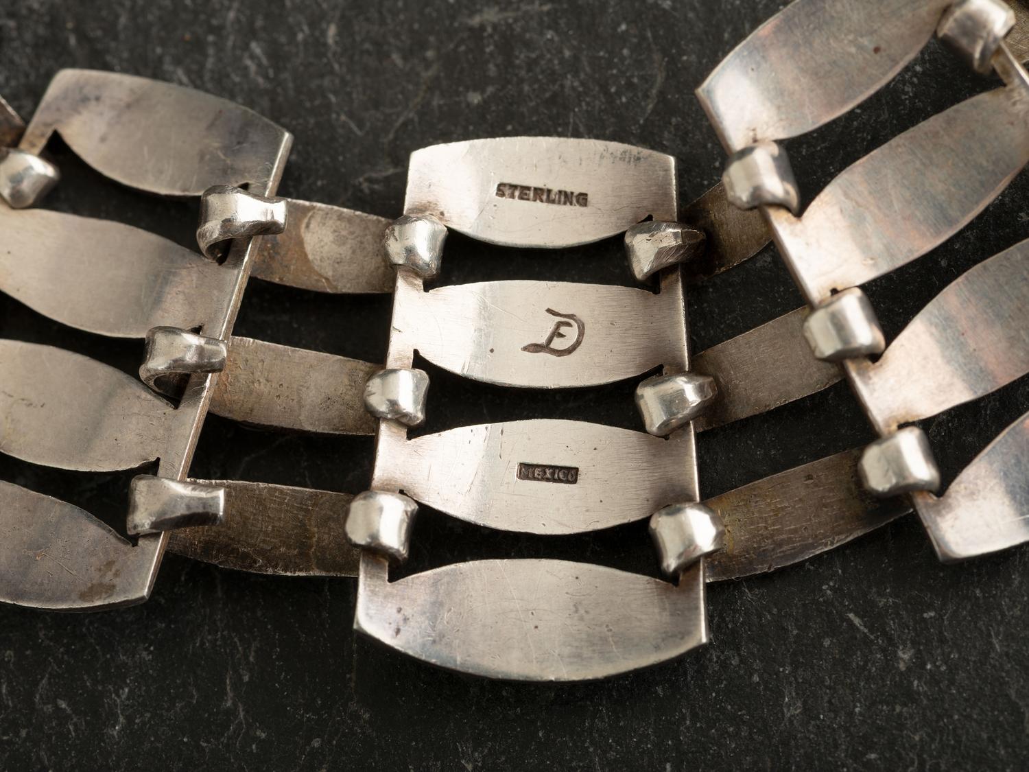 Mexican Sterling Silver Collar Necklace