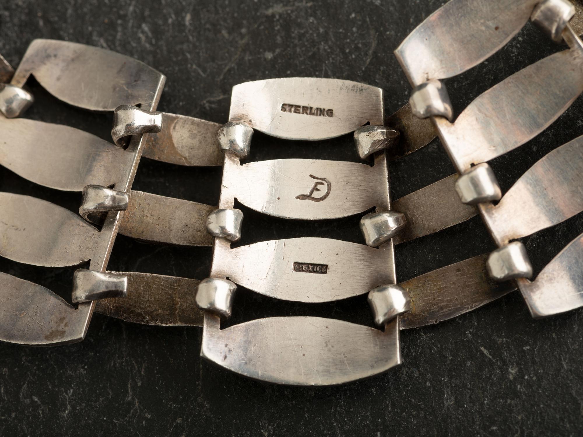 Mexican Sterling Silver Collar Necklace