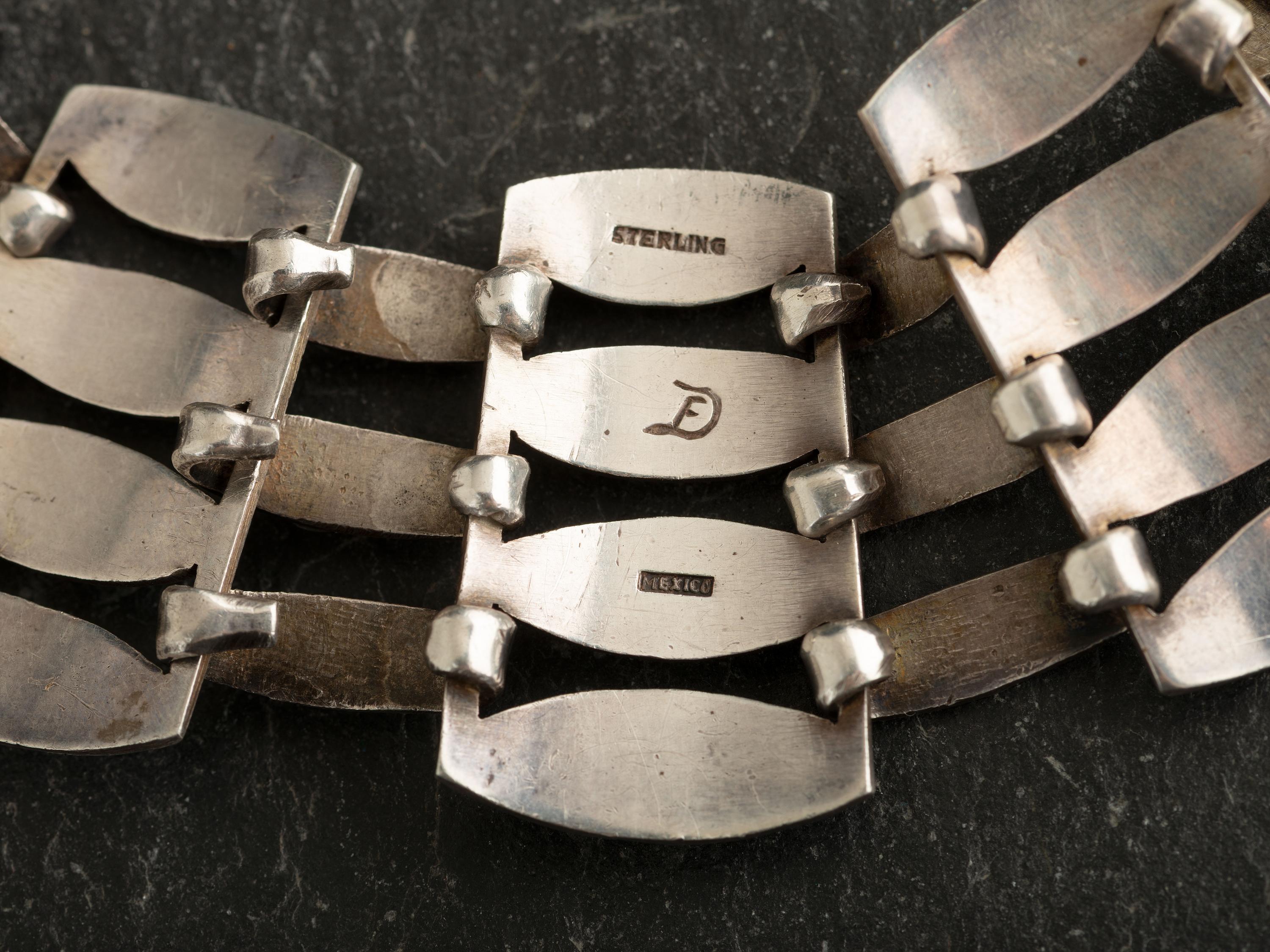 Mexican Sterling Silver Collar Necklace