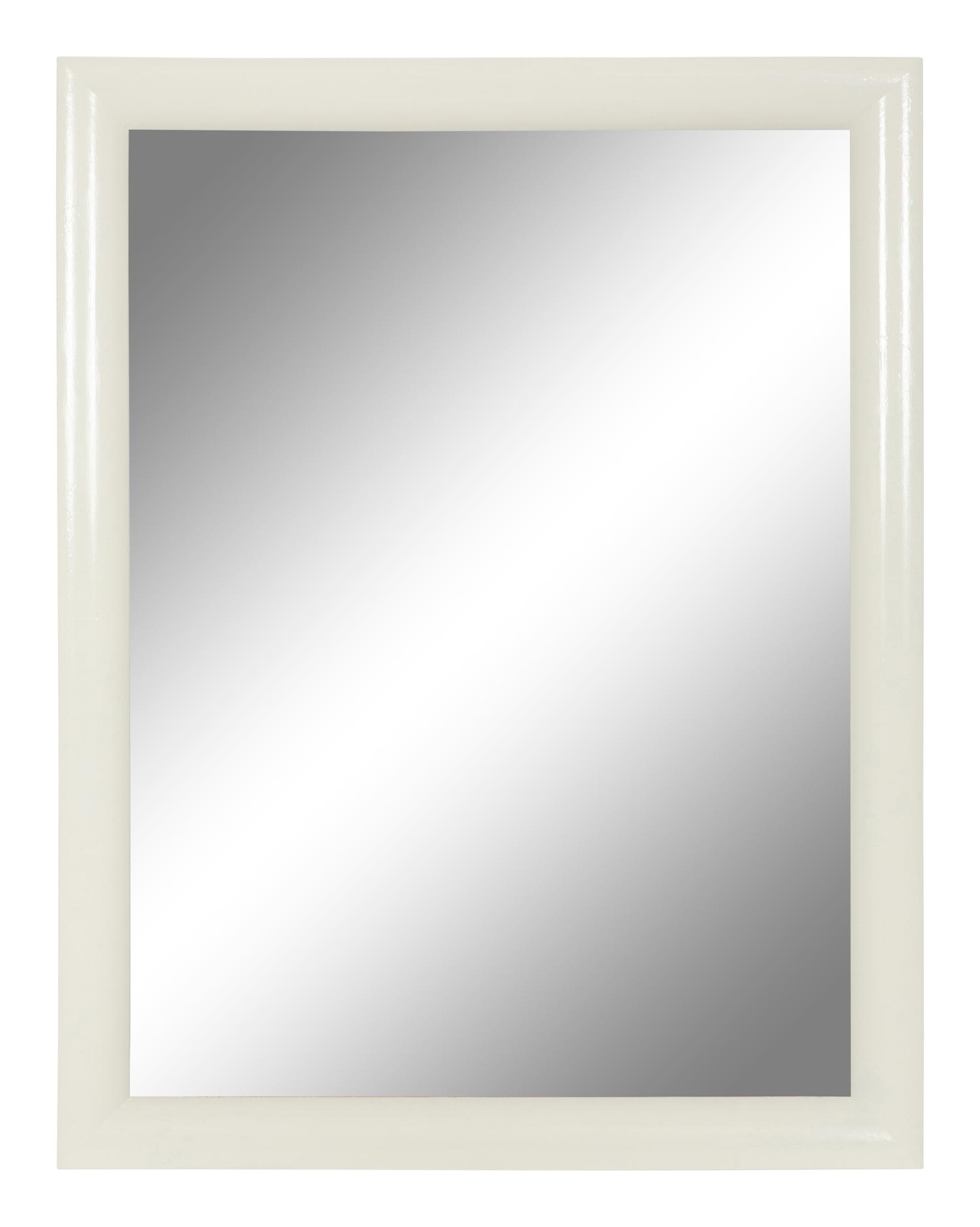 A Contemporary White Painted Framed Mirror