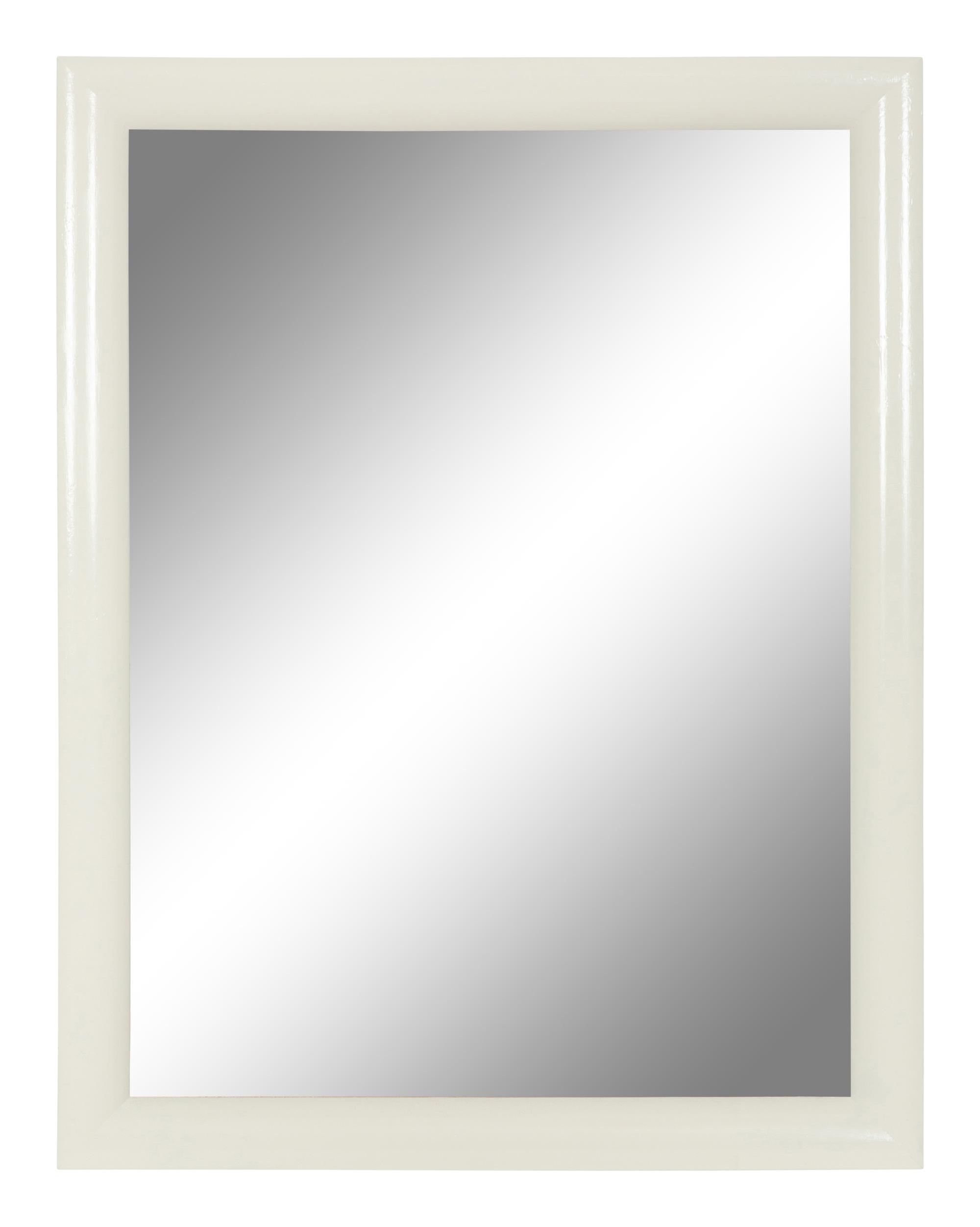 A Contemporary White Painted Framed Mirror