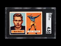 A 1957 Topps Bart Starr Rookie Football Card No. 119 (SGC 4.5 VG/EX+)