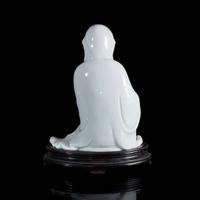 A Chinese blanc de Chine figure of Bodhidharma 德化瓷菩提达摩