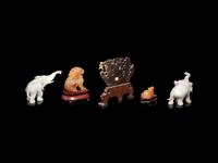 Five Chinese Carved Stone Articles