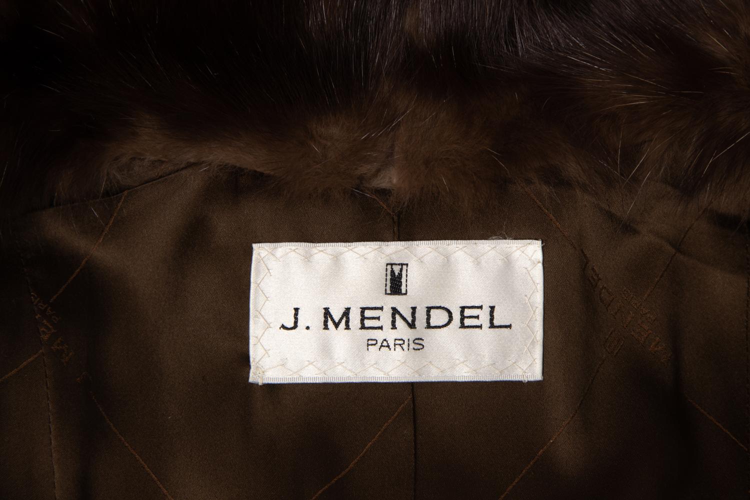 Two Fur Coats: J. Mendel Sable and Black Onyx Mink, with J. Mendel Headband