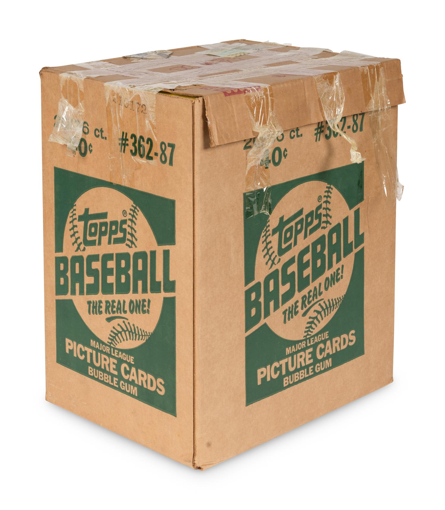 A Factory Case of 1987 Topps Baseball Cards (20 Wax Boxes)