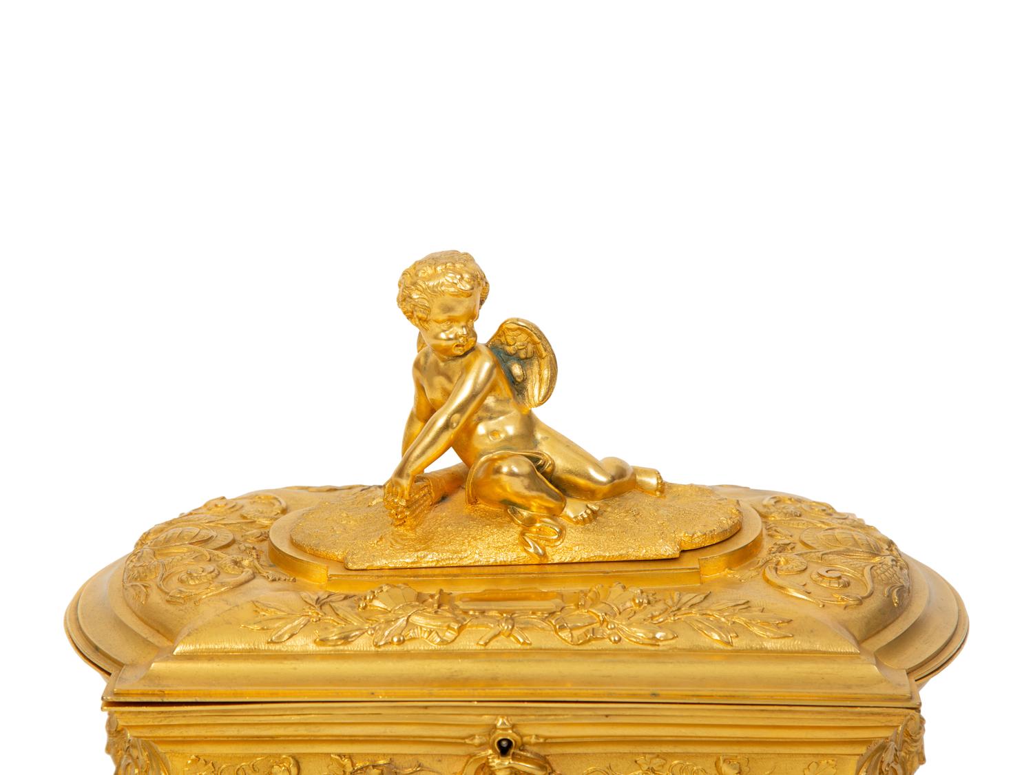 A Louis XV Style Gilt Bronze Casket — 20TH CENTURY