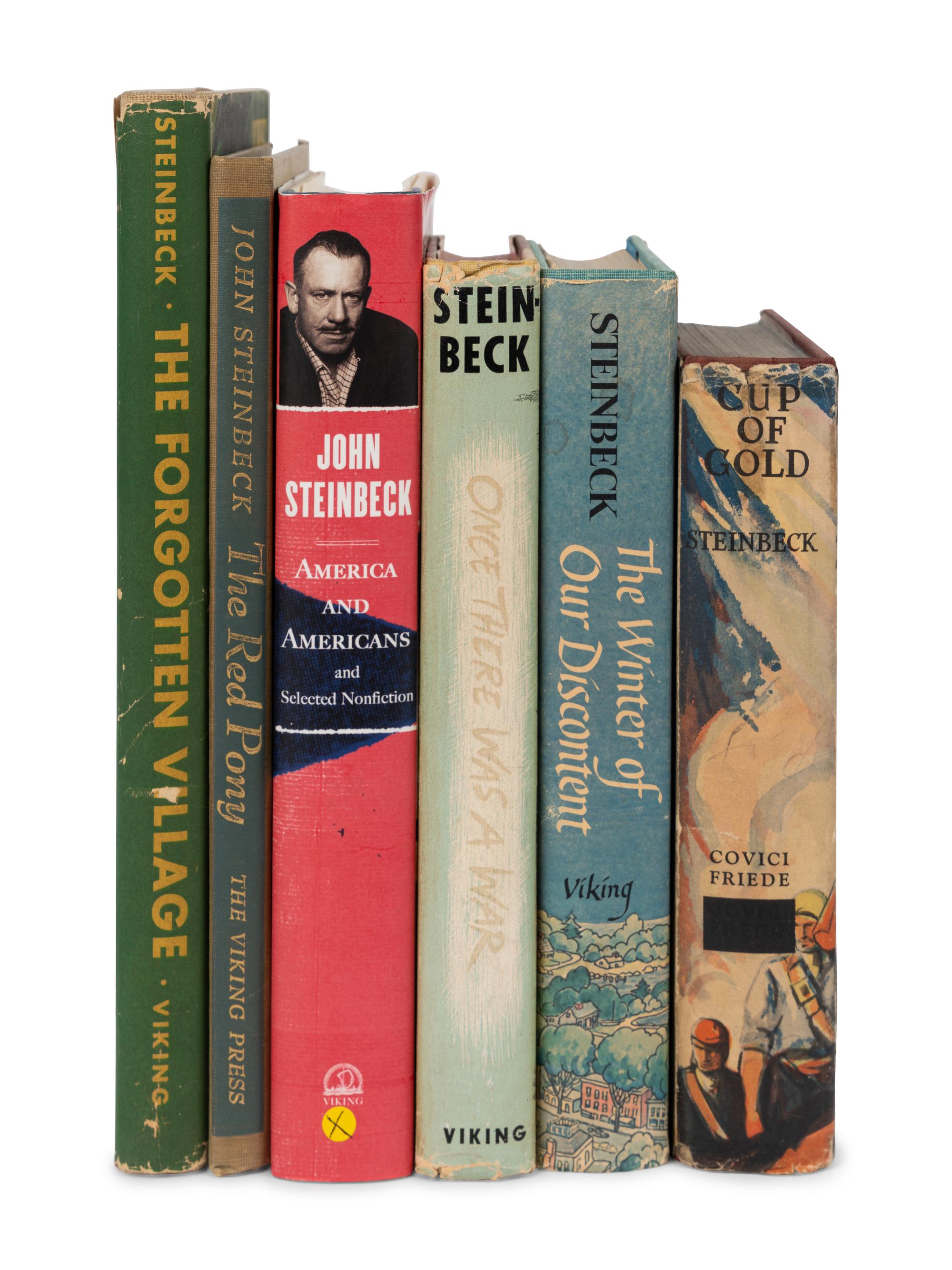STEINBECK, John (1902-1968). A group of 13 works, including: