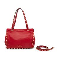 Valentino, Small Red Rockstud Tote