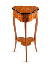 A Louis XV Style Parquetry Table en Chiffoniere — 19TH CENTURY