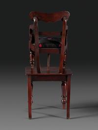A Classical Carved Mahogany Child's Chair on Stand