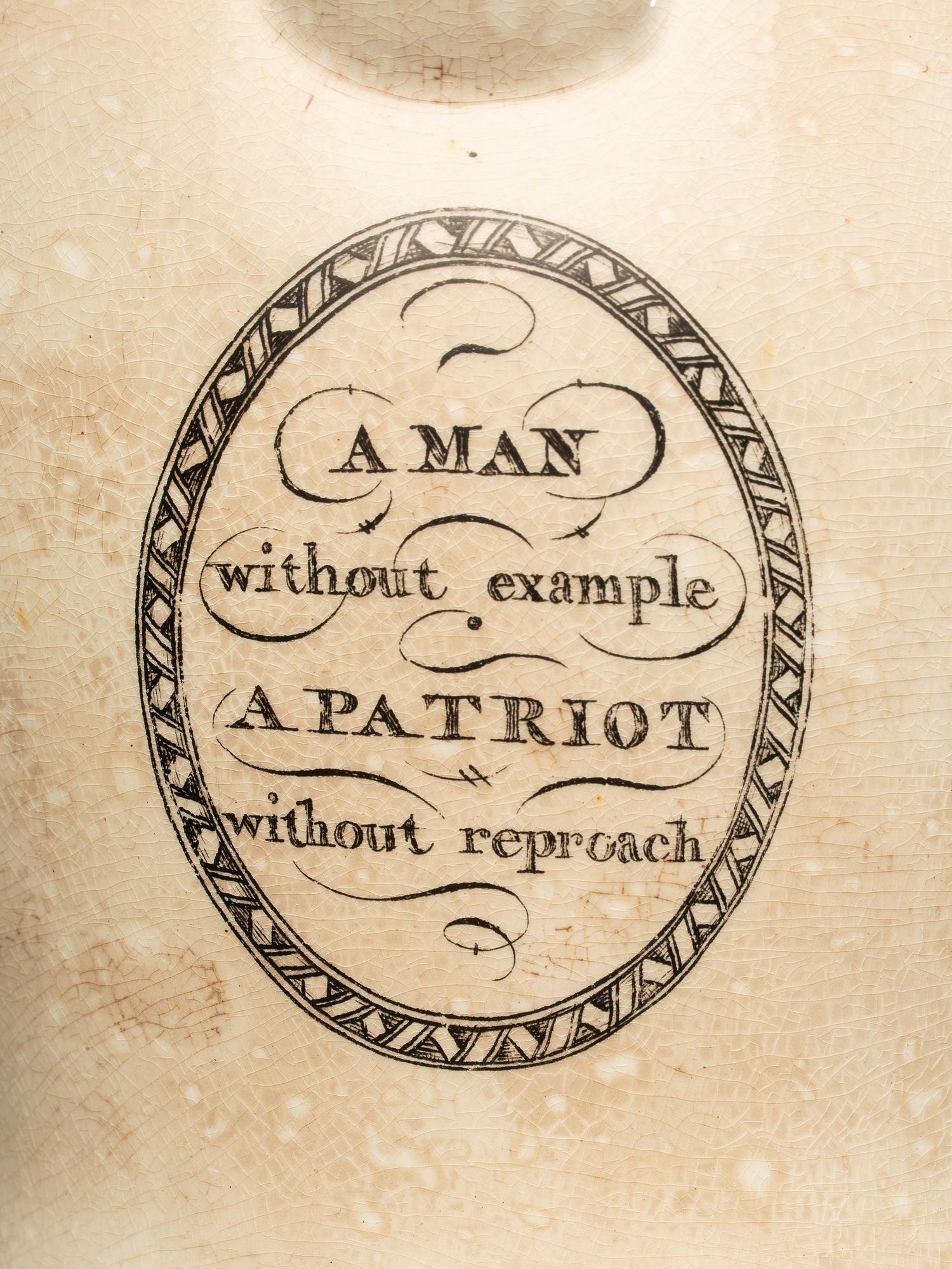 A Liverpool Transfer-Printed Creamware 'Washington in Glory, America in Tears' Memorial Pitcher