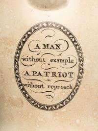 A Liverpool Transfer-Printed Creamware 'Washington in Glory, America in Tears' Memorial Pitcher