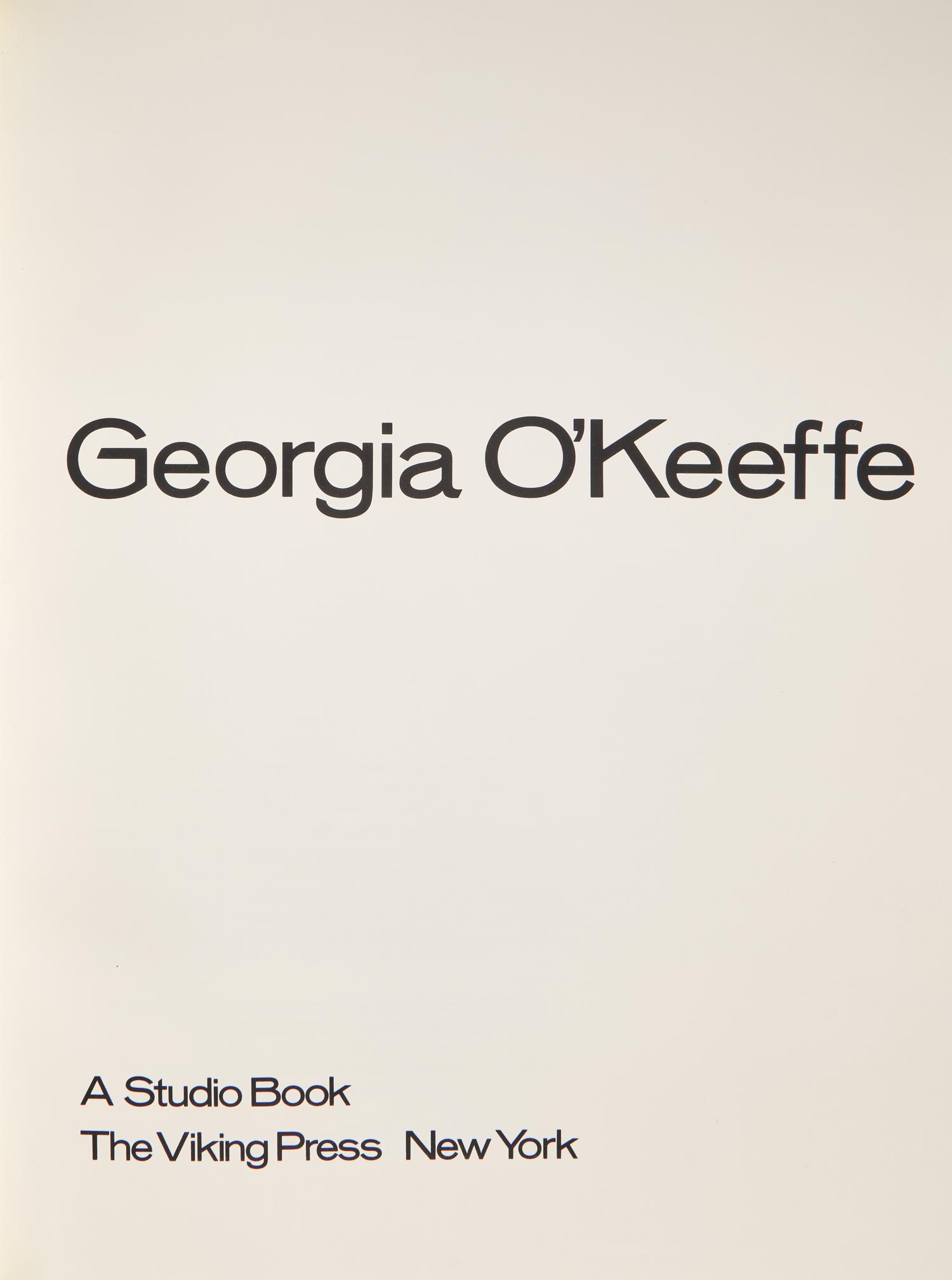 [Photography] [Newman, Arnold] Georgia O'Keeffe