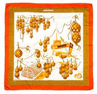 An Hermes Silk Scarf, 35 x 35 inches.