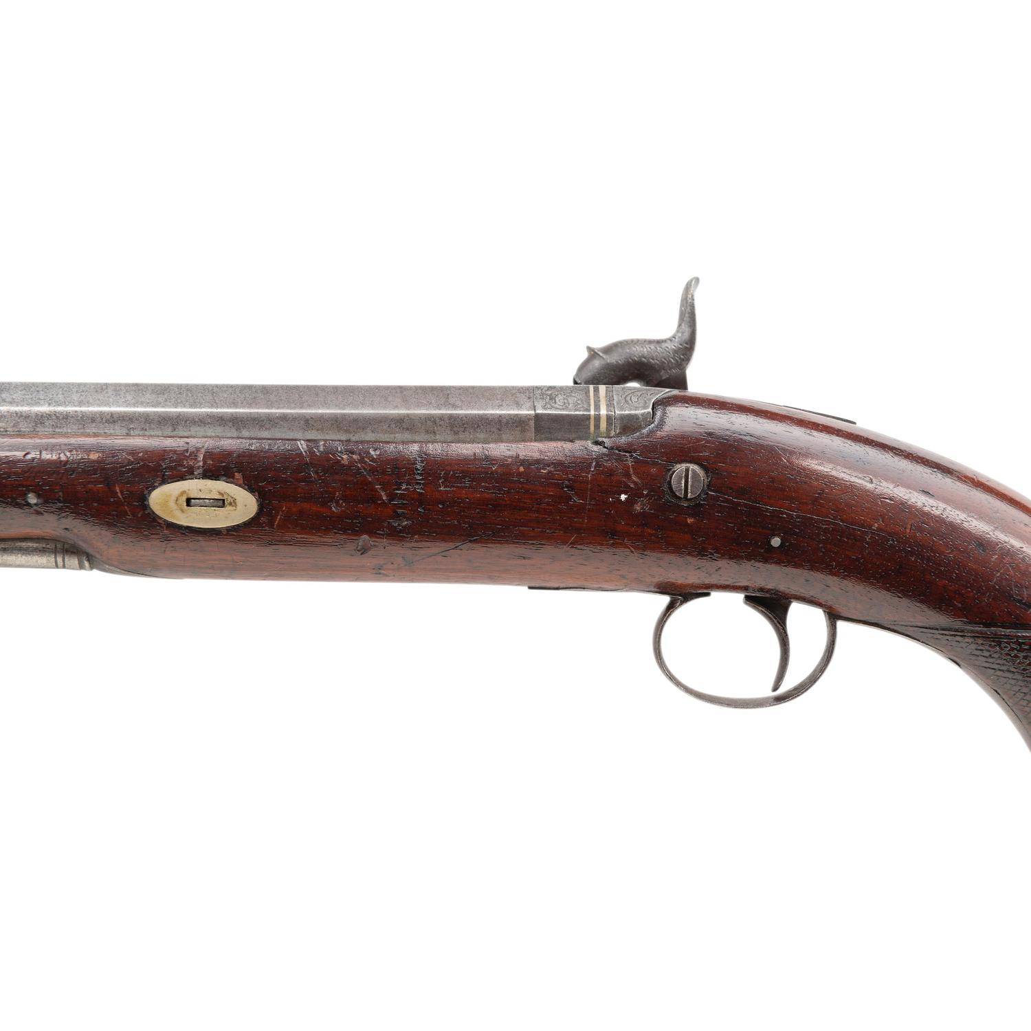 Birmingham Proofed Percussion Pistol signed Hewson London