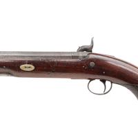Birmingham Proofed Percussion Pistol signed Hewson London