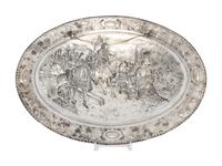 A Continental Silver Wall Plaque