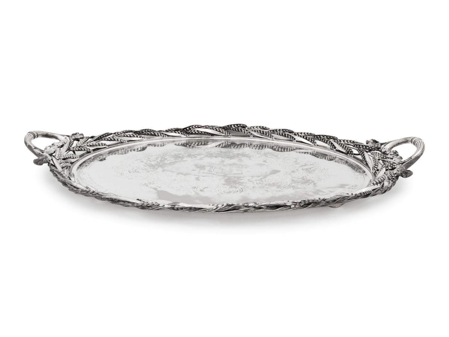 A Silver-Plate Tray