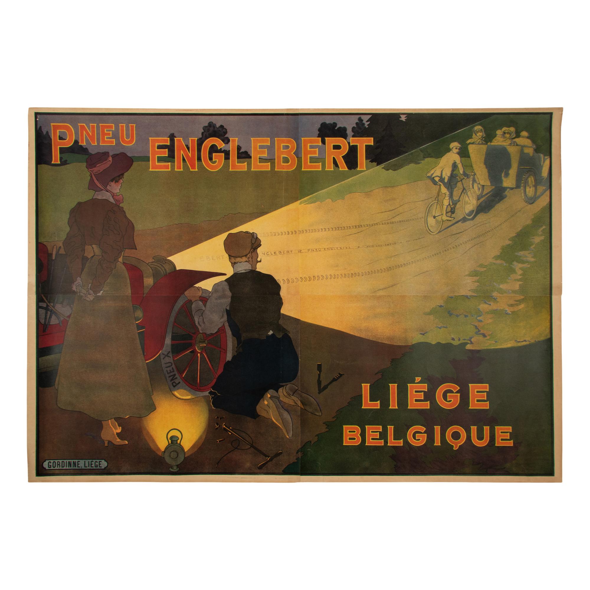 Englebert Tires Advertising Poster