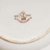 A Set of Five Herend Porcelain Fleur des Indies Dessert Plates