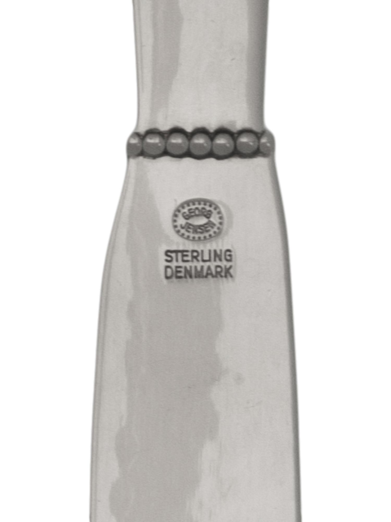 A Georg Jensen Beaded Silver Flatware Service