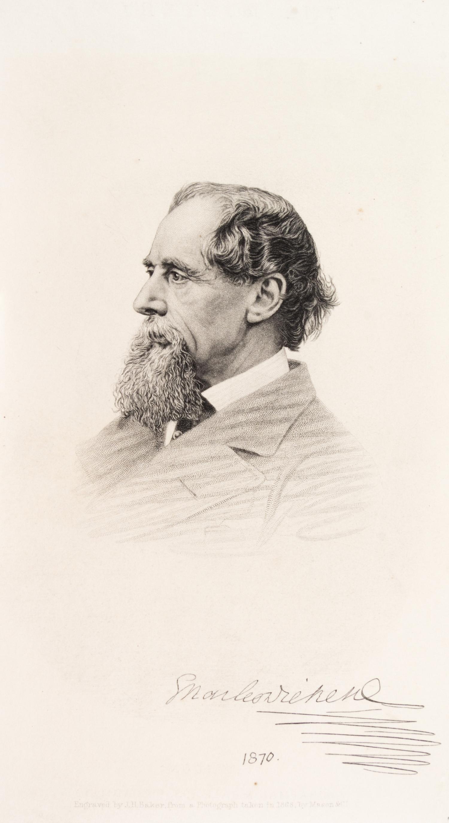 DICKENS, CHARLES. The Mystery of Edwin Drood. Lon, 1870. 1st ed., from parts. w/Master Humphrey..Lon, 1840-41. 3v. 1st ed, fr. parts.