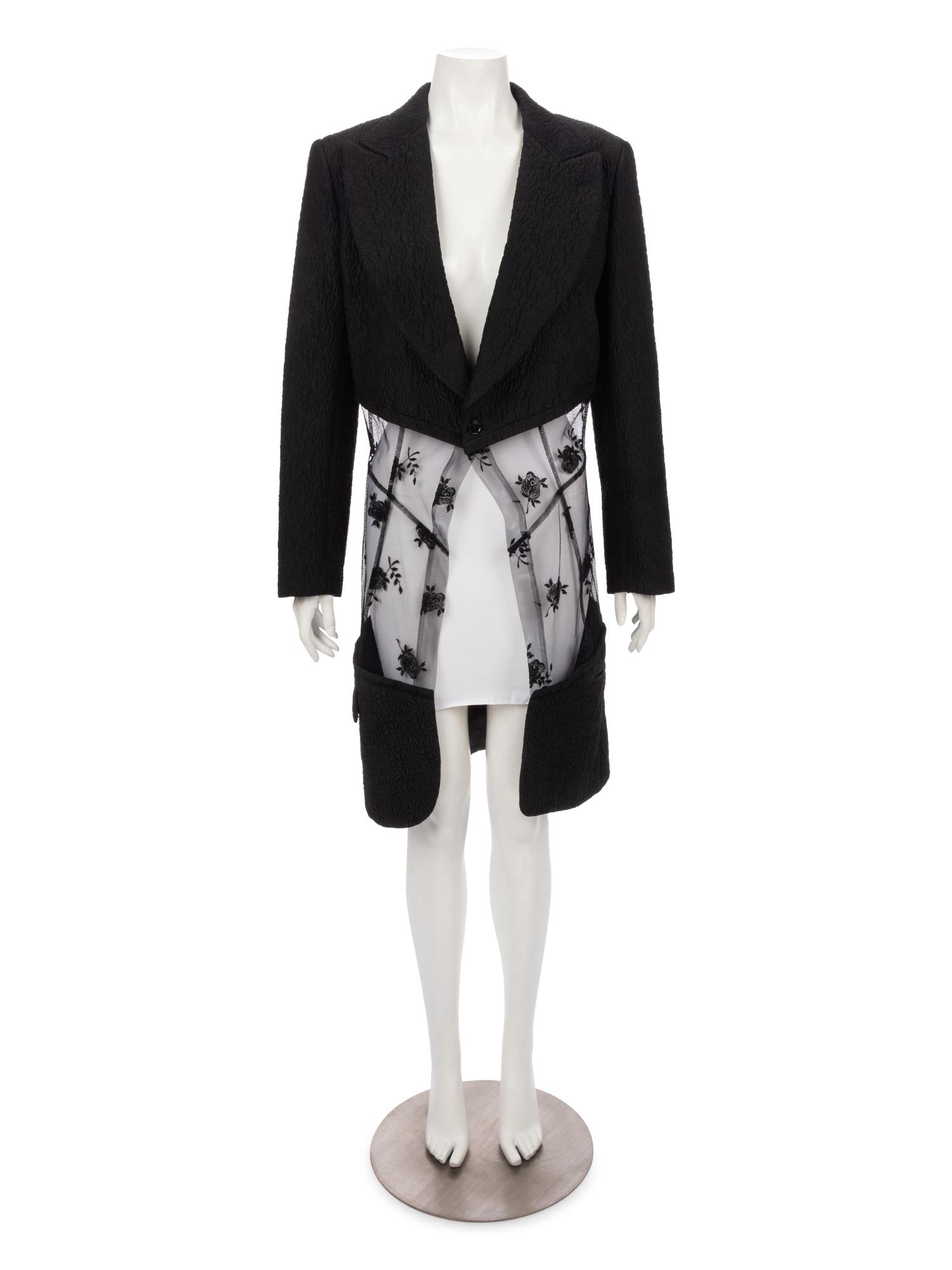 Comme des Garçons Quilted Jacket with Lace,