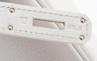 Hermès White 35cm Birkin Bag, 2008