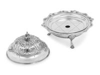 A Tiffany and Co. Silver Butter Dish and Cover