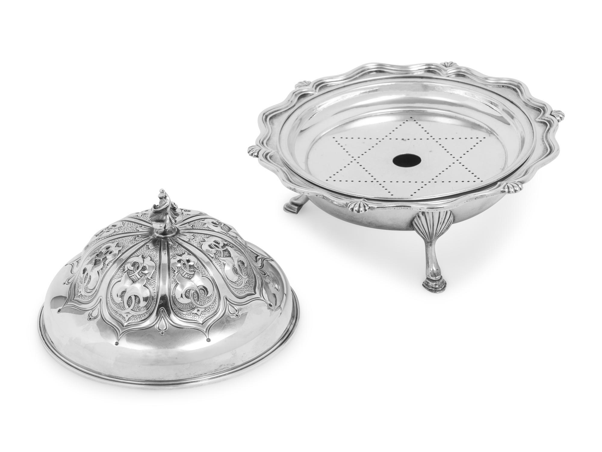 A Tiffany and Co. Silver Butter Dish and Cover