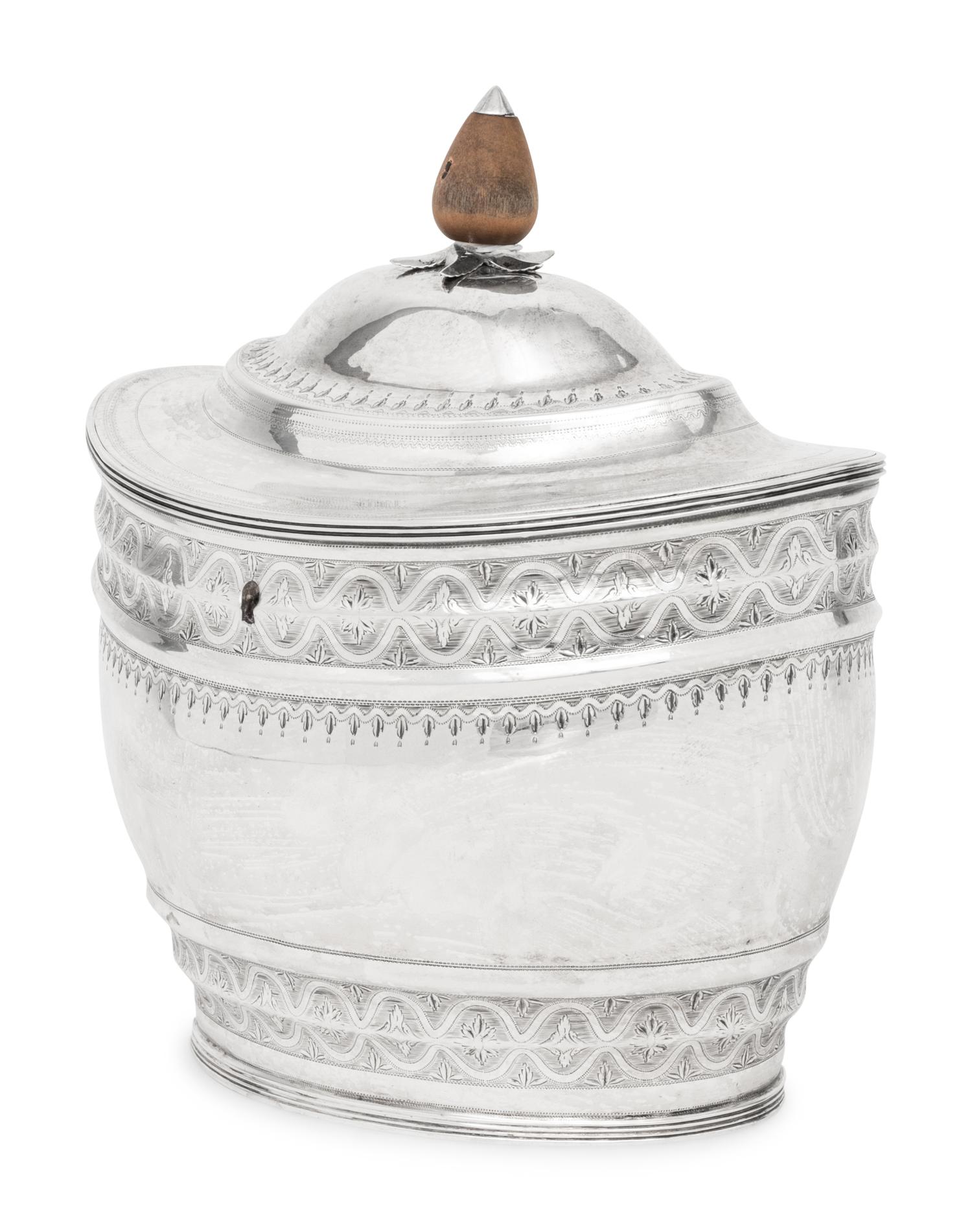 A George III Silver Tea Caddy