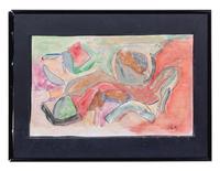 Carl Holty (American, 1900-1973) Untitled mixed media on…